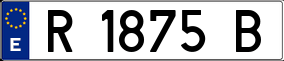 Trailer License Plate
